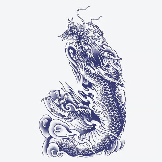 Mythical Dragon Rising Tattoo