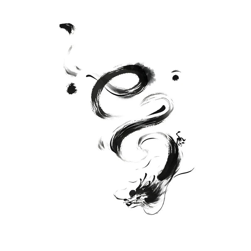 Abstract Dragon Tattoo