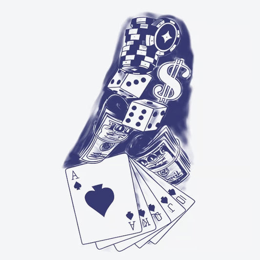 Cards Dice Money Tattoo