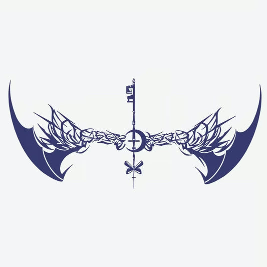 Wings Key Symbol Tattoo