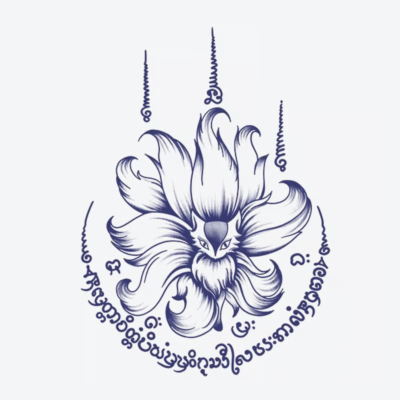 Flower Fox Tattoo