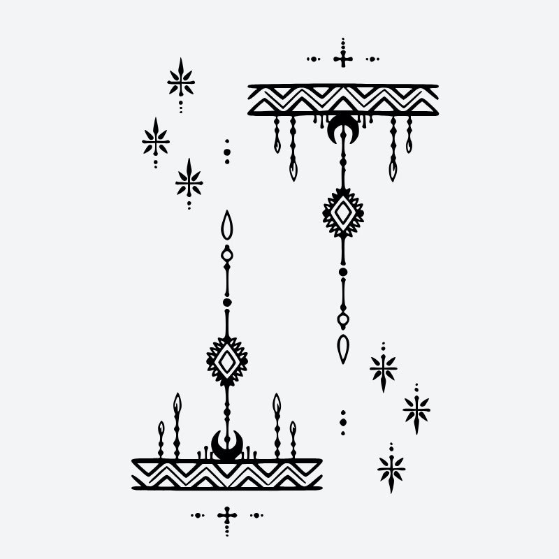 Boho Geometric Pattern Tattoo