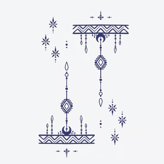 Boho Geometric Pattern Tattoo