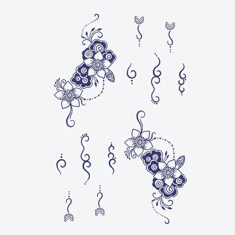 Floral Swirl Series Tattoo