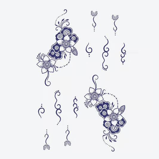 Floral Swirl Series Tattoo