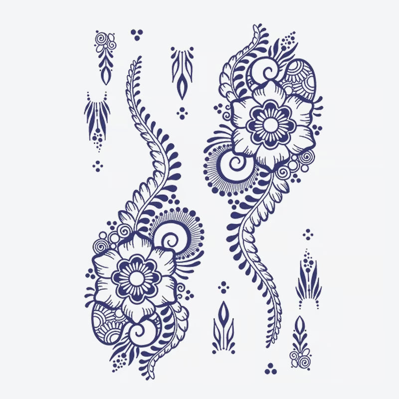 Floral Mandala Swirl Tattoo