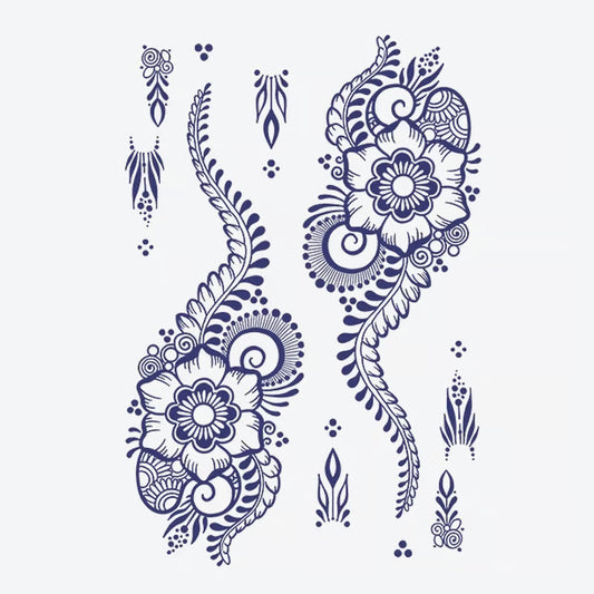 Floral Mandala Swirl Tattoo