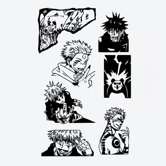 Anime Character Expressions Tattoo