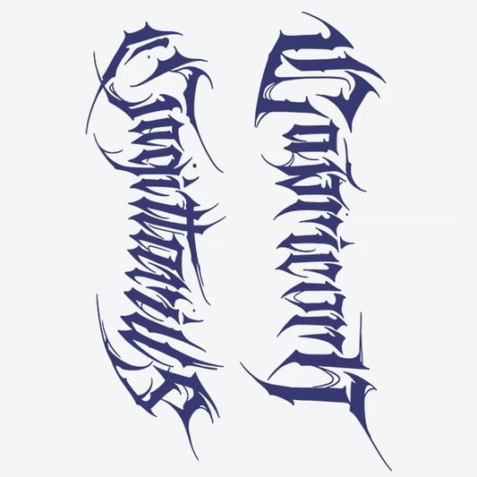 Abstract Calligraphy Tattoo