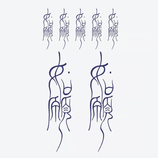 Abstract Line Art Series Tattoo