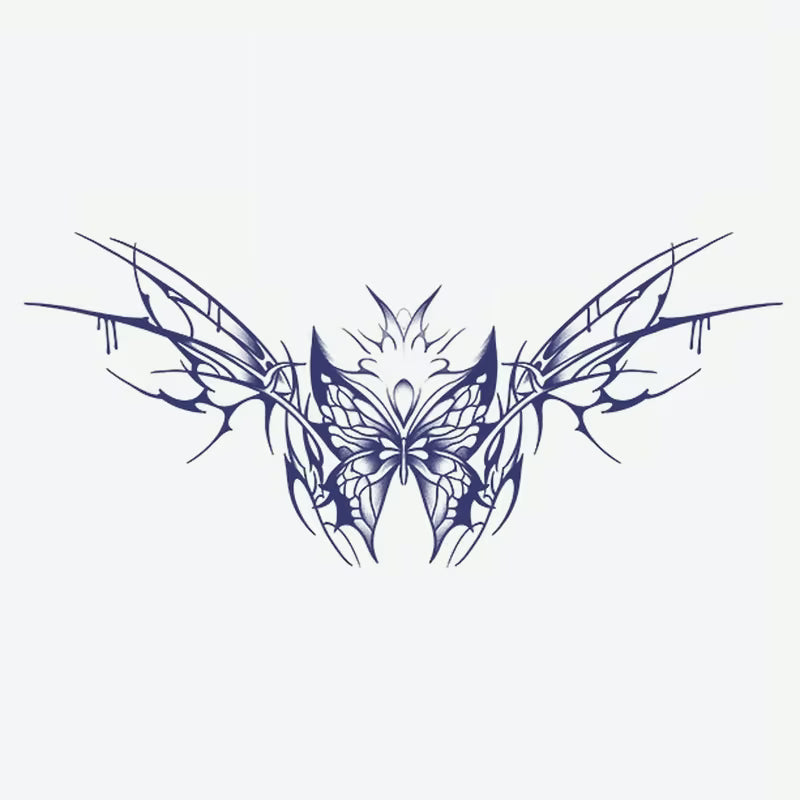 Abstract Butterfly Wings Tattoo