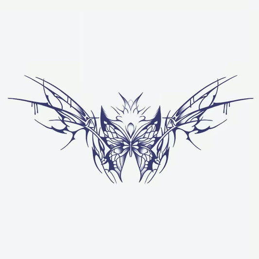 Abstract Butterfly Wings Tattoo