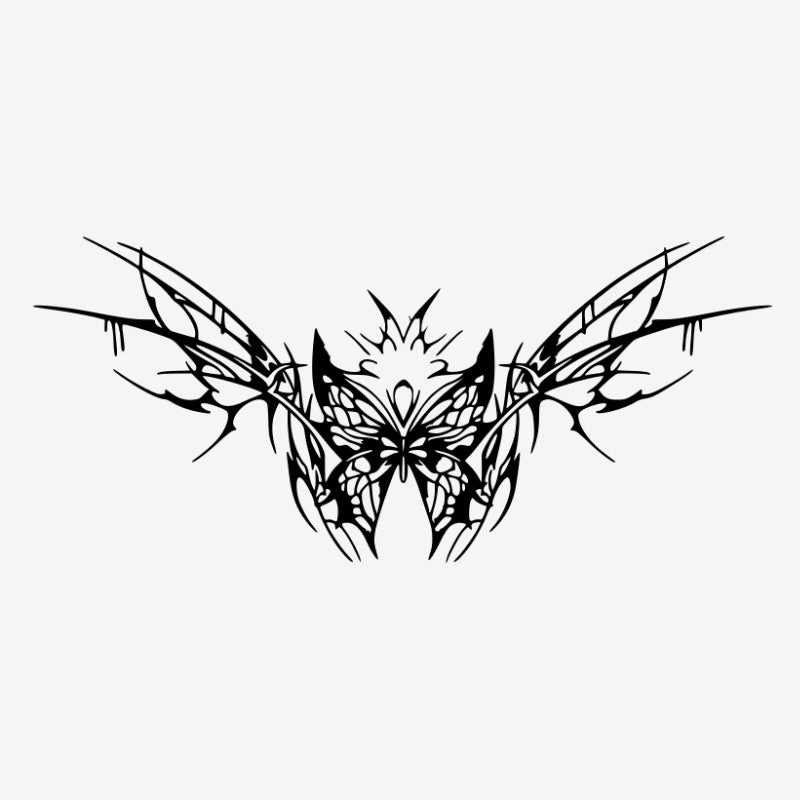 Abstract Butterfly Wings Tattoo