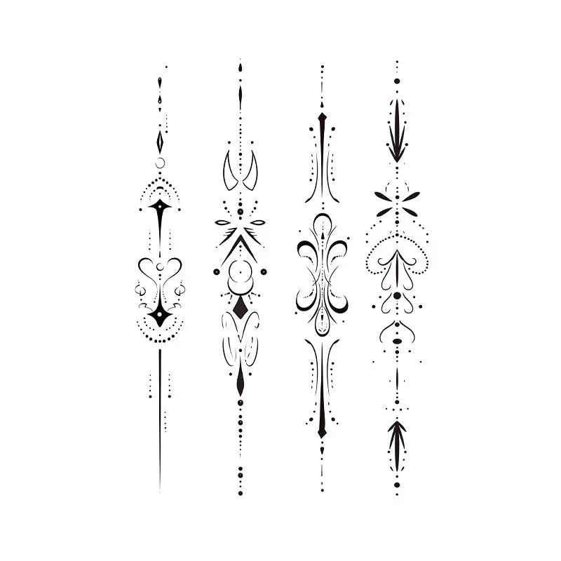 Ornamental Line Series Tattoo