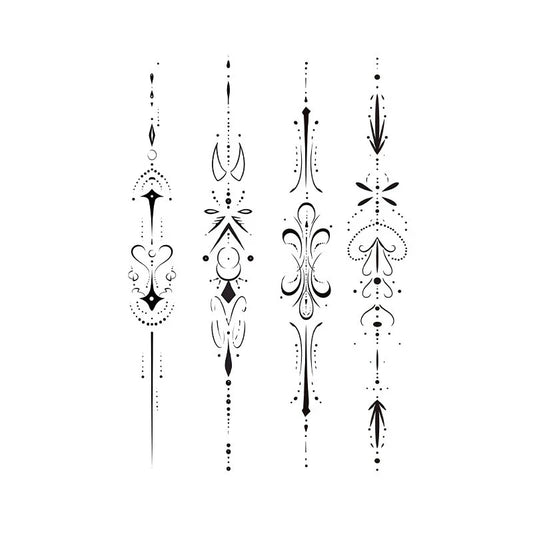 Ornamental Line Series Tattoo