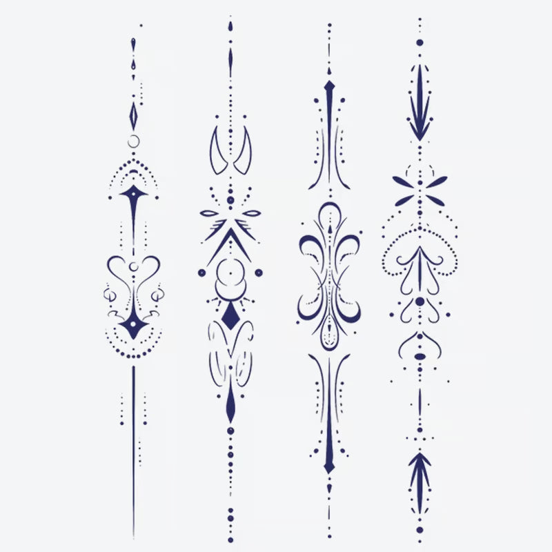 Ornamental Line Series Tattoo