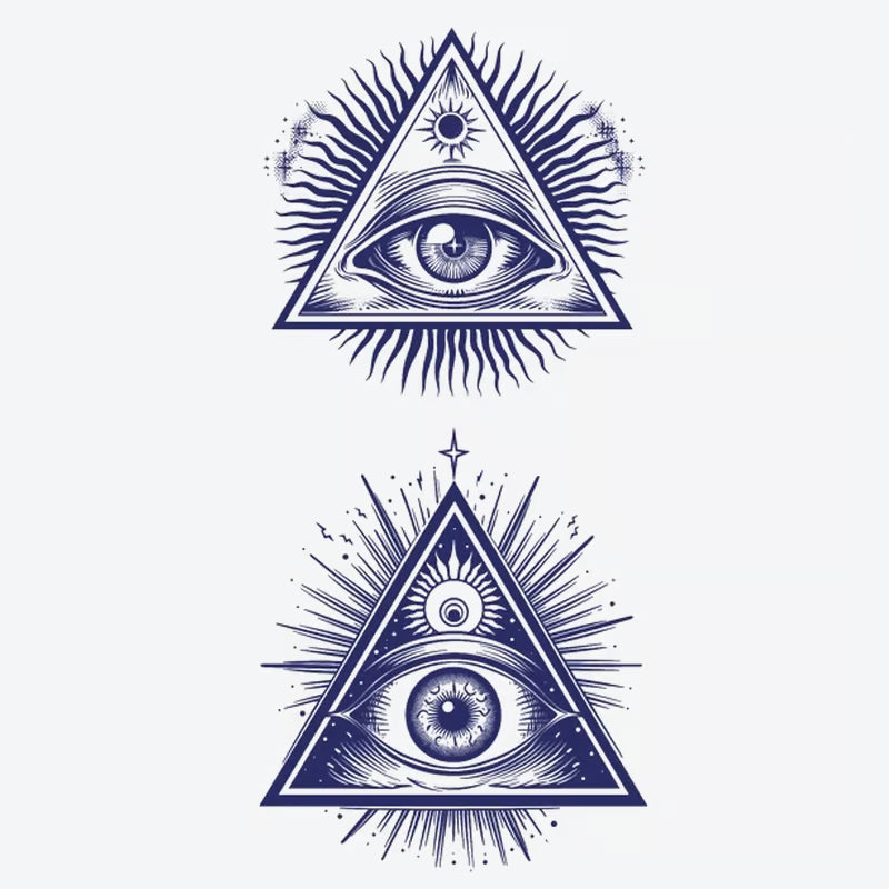 Eye Triangle Series Tattoo
