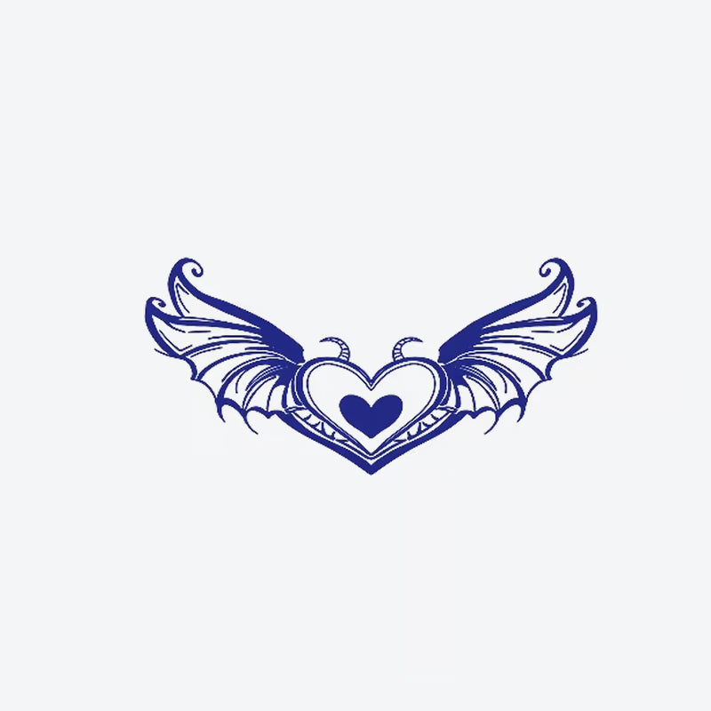 Devilish Heart Wing Tattoo