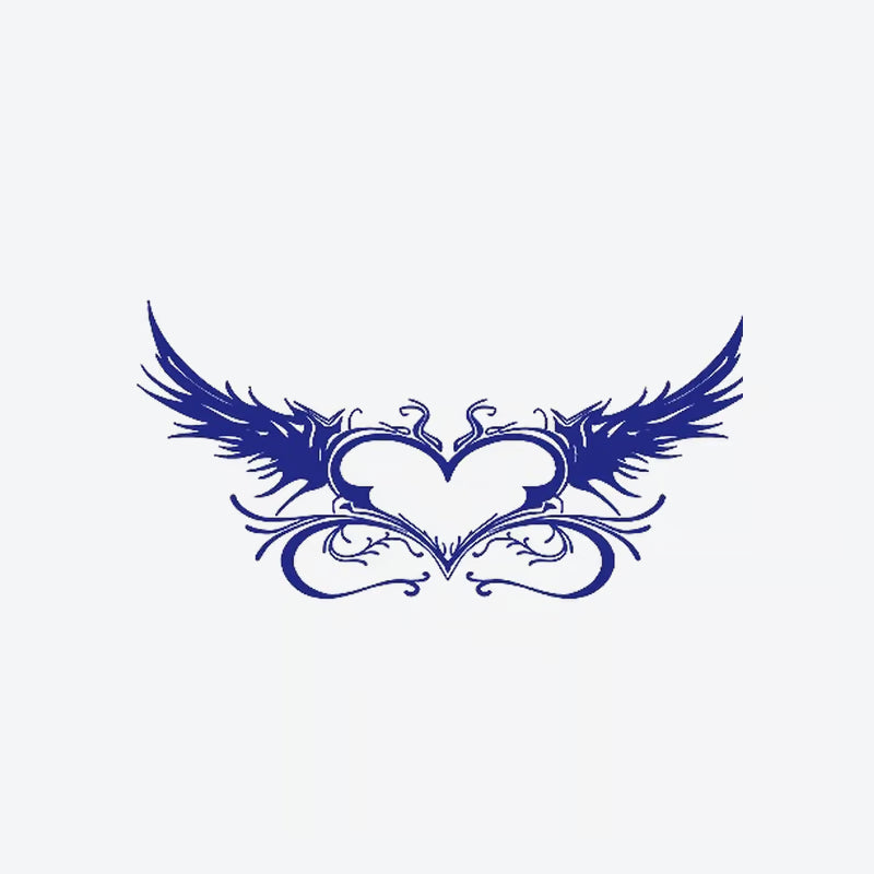Winged Heart Ornamental Tattoo