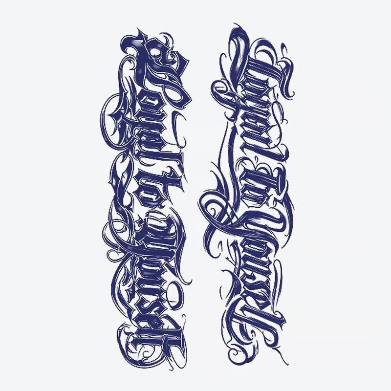 Ornate Script Tattoo