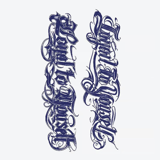 Ornate Script Tattoo