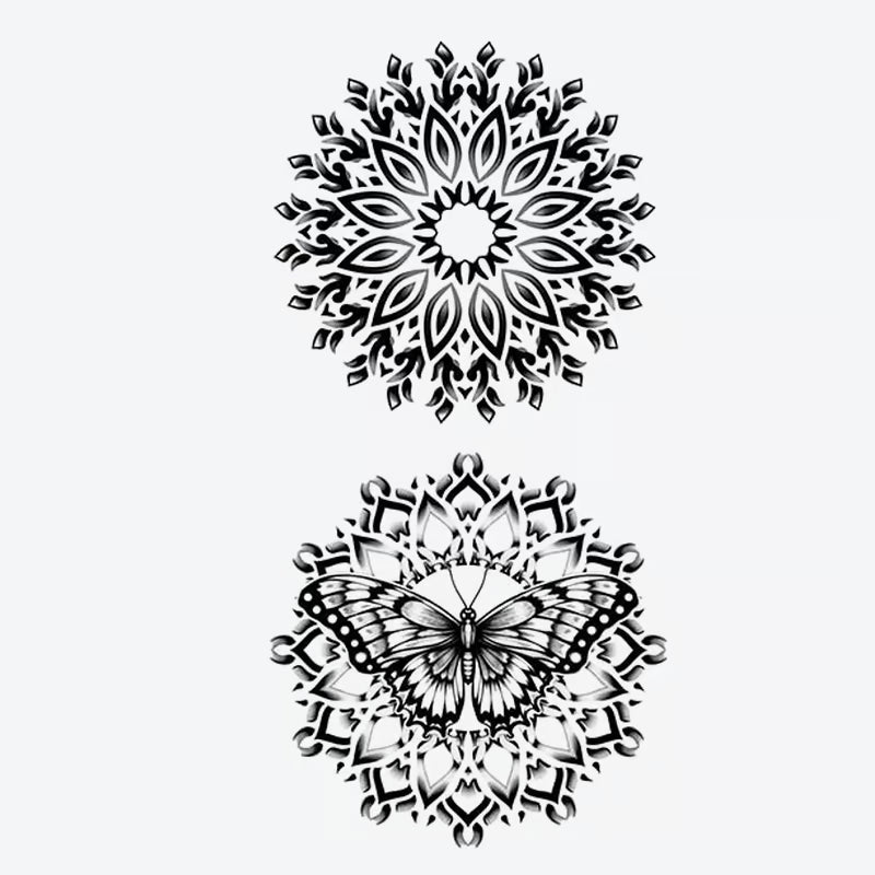 Mandala Butterfly Tattoo