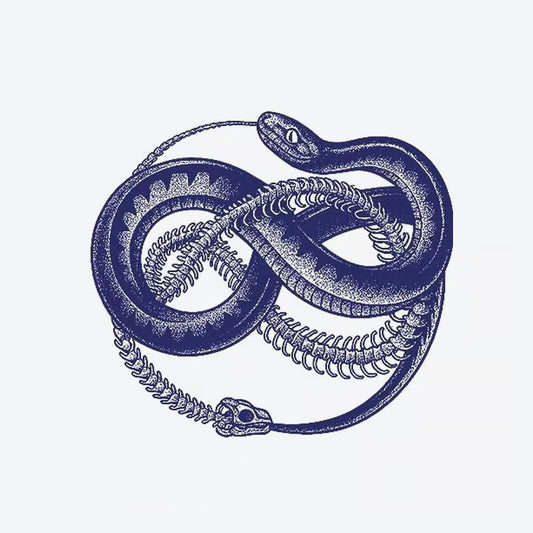 Serpent Skull Infinity Tattoo