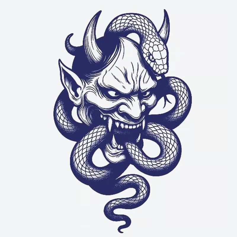 Demon Snake Tattoo