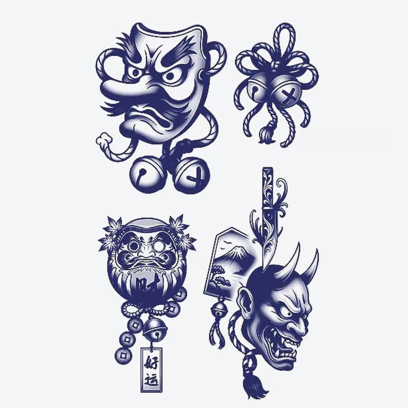 Demon Mask Series Tattoo