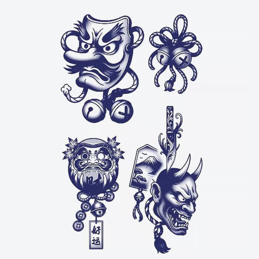 Demon Mask Series Tattoo