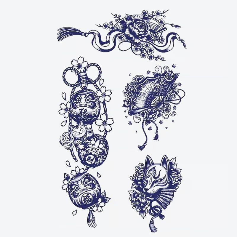Japanese Folklore Tattoo Series