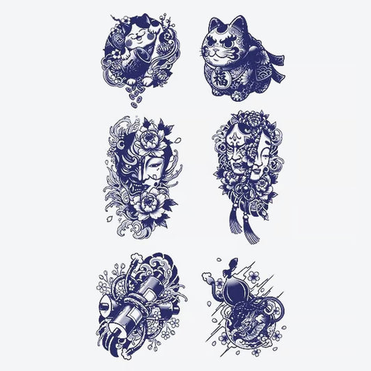 Japanese Style Character Series Tattoo
