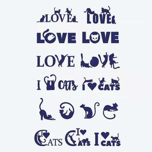 Cats Love Series Tattoo