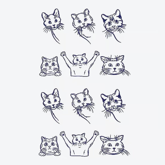 Cat Expressions Series Tattoo