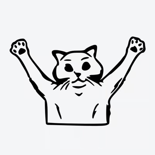 Playful Cat Pose Tattoo