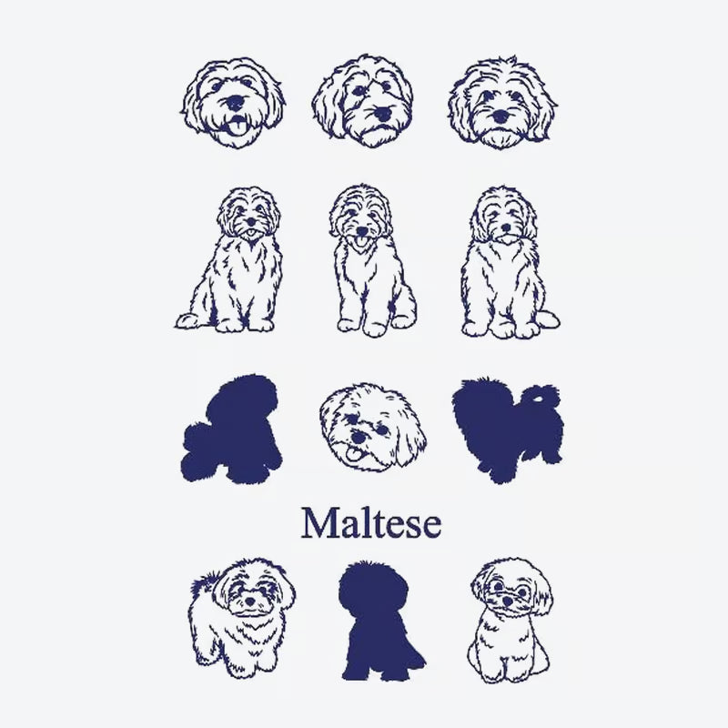Maltese Dog Series Tattoo