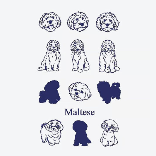 Maltese Dog Series Tattoo