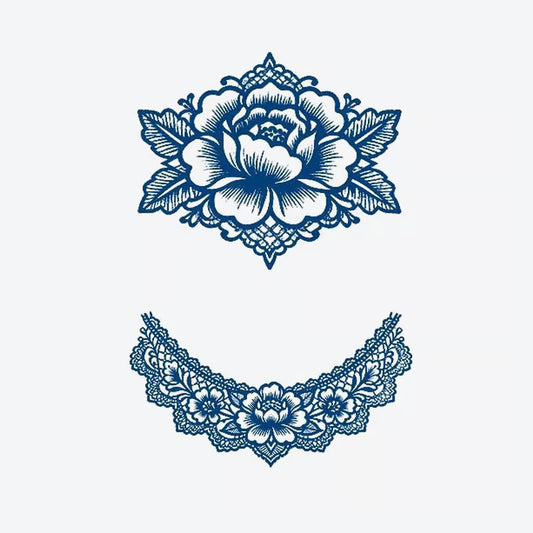Floral Lace Ornament Tattoo