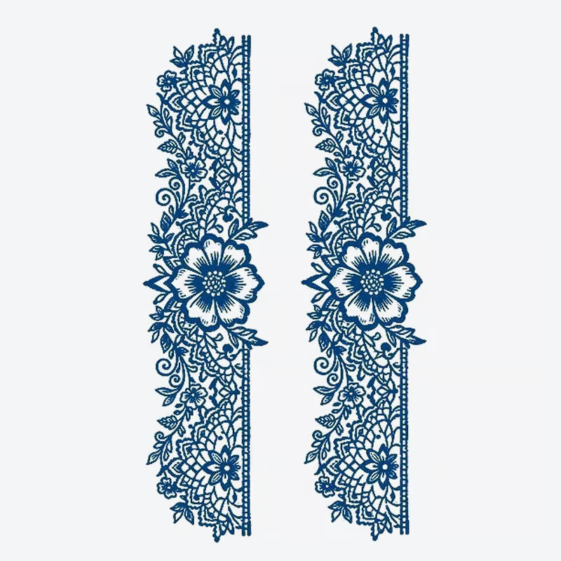Floral Lace Design Tattoo