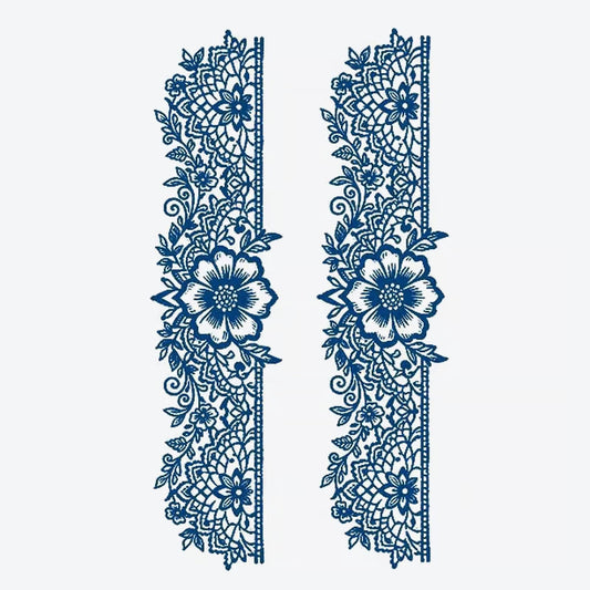 Floral Lace Design Tattoo