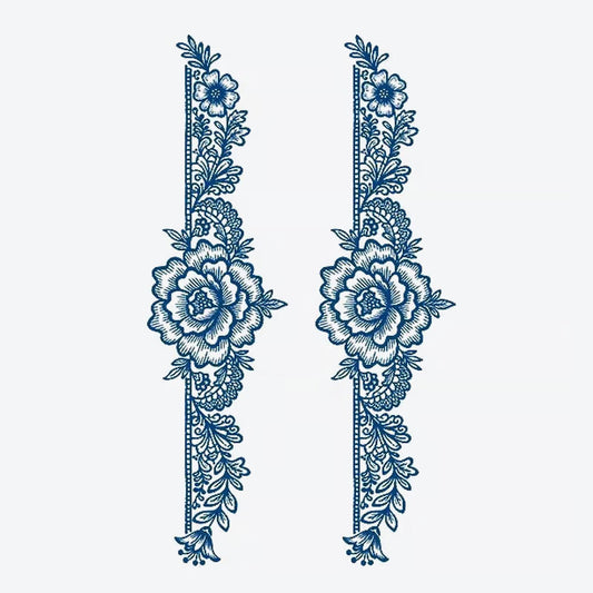 Floral Border Series Tattoo