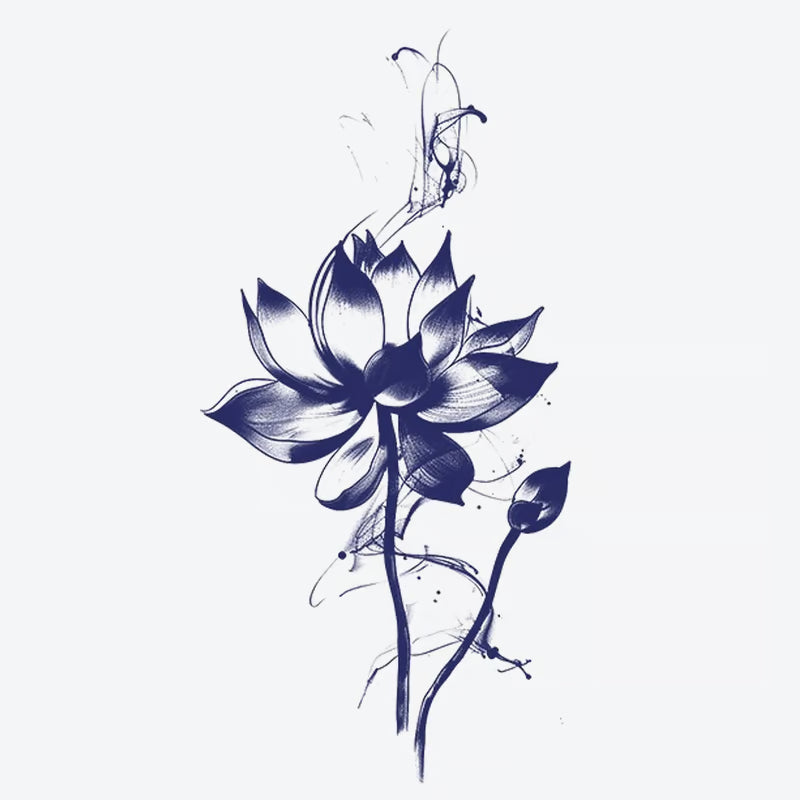 Lotus Flower Ink Tattoo