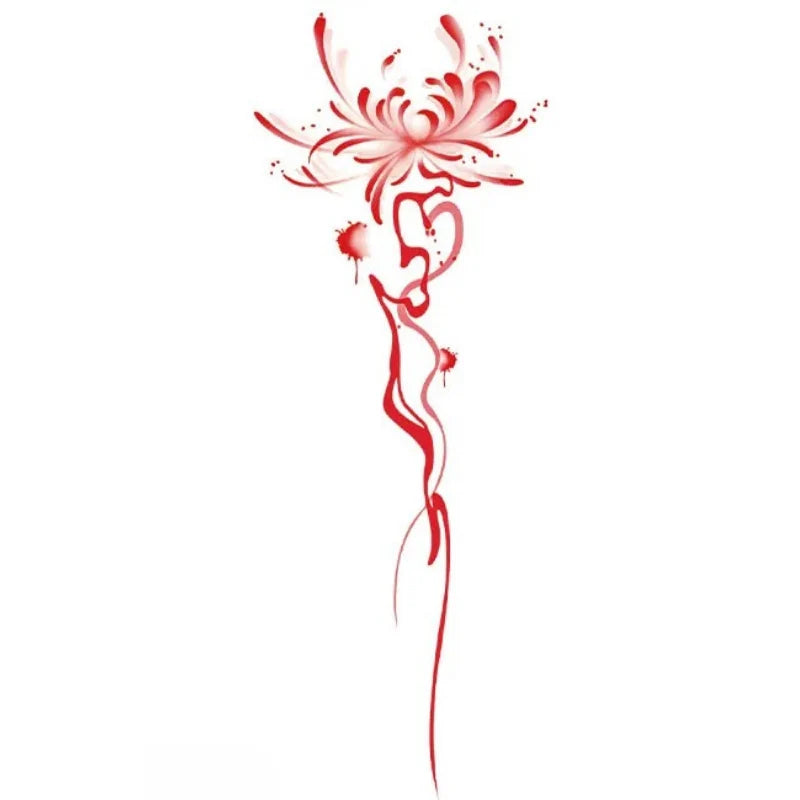 Flower Veil Tattoo