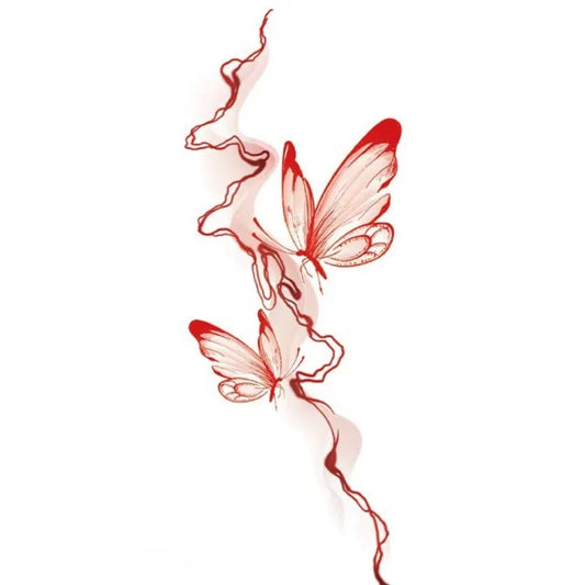 Butterfly Cascade Tattoo