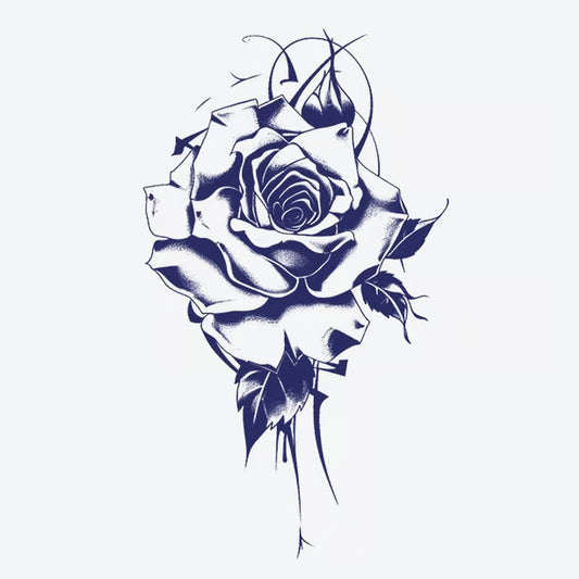 Navy Rose Tattoo