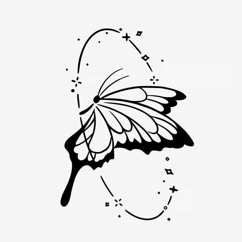 Butterfly Constellation Tattoo