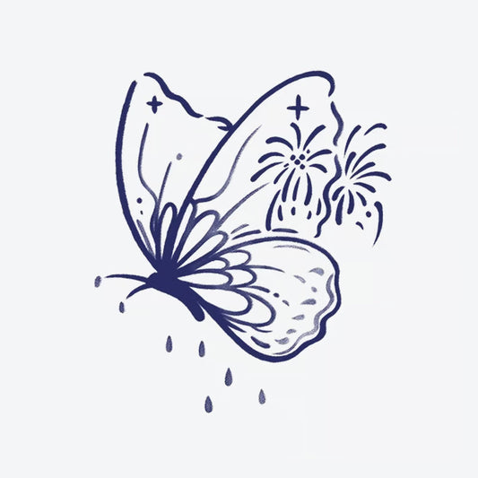 Butterfly Fireworks Tattoo
