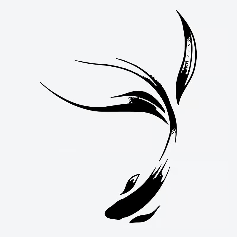 Elegant Koi Fish Tattoo