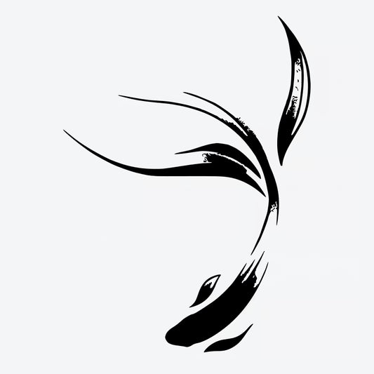 Elegant Koi Fish Tattoo