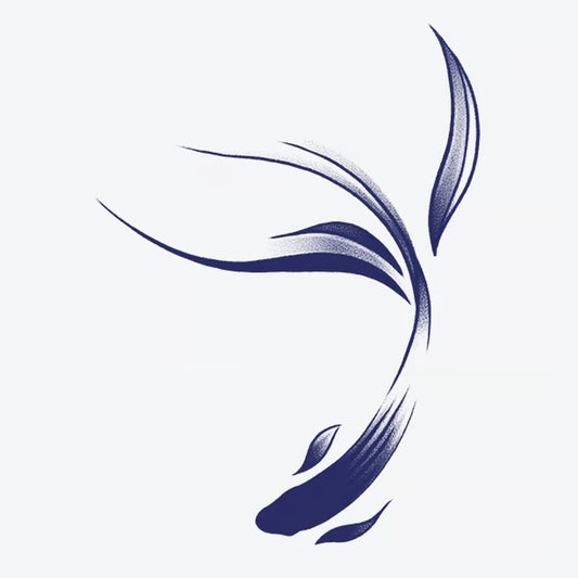 Elegant Koi Fish Tattoo